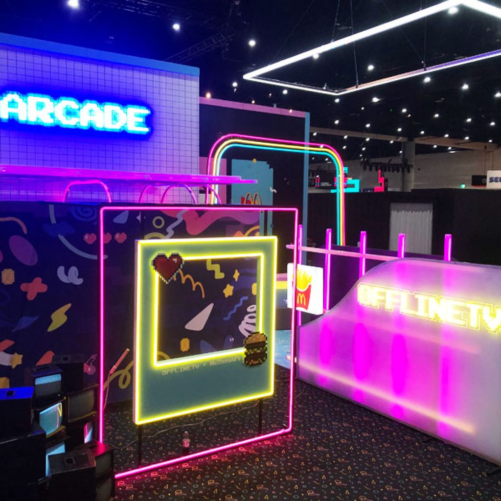 custom arcade booth