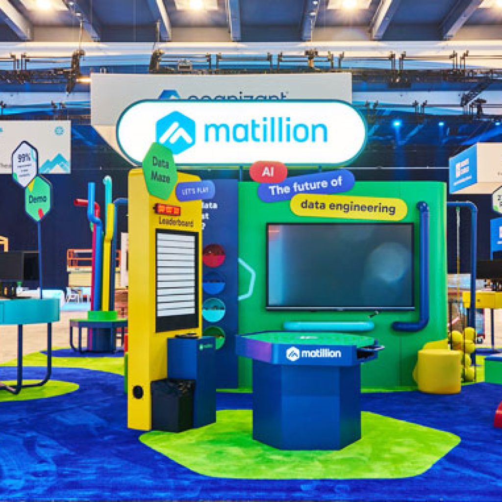 Custom Booth for Matillion for Snowflake Data Cloud Summit